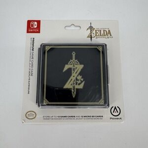 Licensed Legend of Zelda Nintendo Switch Black Game Card‎ Case Brand New
